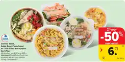 Carrefour Market Gamma Salad, Salad Bowl, Pasta Salad en Little Salad Bon Appétit Carrefour aanbieding