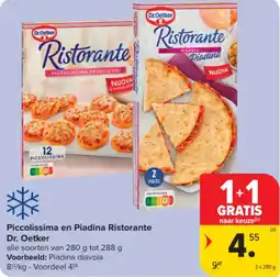 Carrefour Market Piccolissima en Piadina Ristorante aanbieding