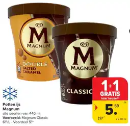 Carrefour Market Potten Ijs Magnum aanbieding