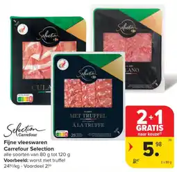 Carrefour Market Fijne Vleeswaren Carrefour Selection aanbieding