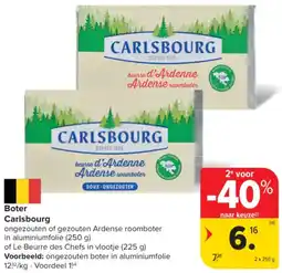 Carrefour Market Boter Carlsbourg aanbieding