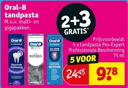 Kruidvat Oral-B tandpasta aanbieding