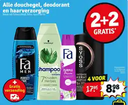 Kruidvat Alle douchegel, deodorant en haarverzorging aanbieding