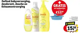 Kruidvat Zwitsal babyverzorging, deodorant, douche en lichaamsverzorging aanbieding