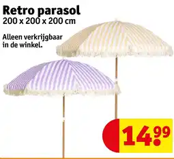 Kruidvat Retro parasol aanbieding