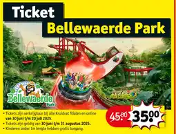 Kruidvat Ticket Bellewaerde Park aanbieding