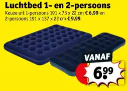 Kruidvat Luchtbed 1- en 2-persoons aanbieding