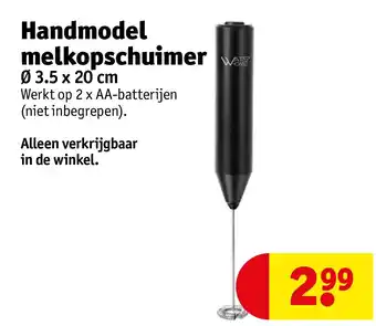 Kruidvat Handmodel melkopschuimer aanbieding