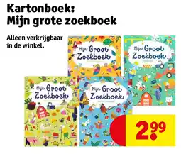 Kruidvat Kartonboek: Mijn grote zoekboek aanbieding