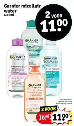 Kruidvat Garnier micellair water aanbieding