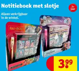 Kruidvat Notitieboek met slotje aanbieding