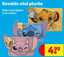 Kruidvat Gevulde etui pluche aanbieding