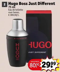 Kruidvat Hugo Boss Just Different aanbieding