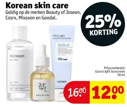 Kruidvat Korean skin care aanbieding