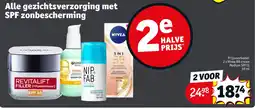 Kruidvat Alle gezichtsverzorging met SPF zonbescherming aanbieding
