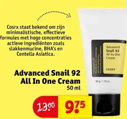 Kruidvat Advanced Snail 92 All In One Cream aanbieding