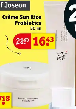 Kruidvat Crème Sun Rice Probiotics aanbieding