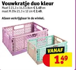 Kruidvat Vouwkratje duo kleur aanbieding