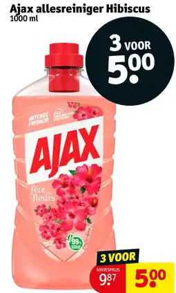 Kruidvat Ajax allesreiniger Hibiscus aanbieding
