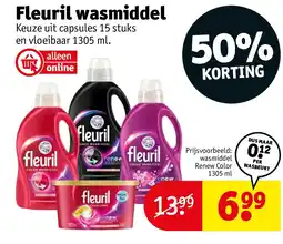Kruidvat Fleuril wasmiddel aanbieding