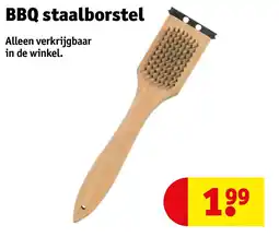 Kruidvat BBQ staalborstel aanbieding