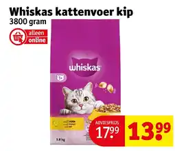 Kruidvat Whiskas kattenvoer kip aanbieding