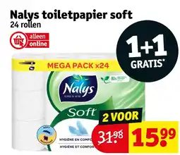 Kruidvat Nalys toiletpapier soft aanbieding