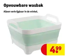 Kruidvat Opvouwbare wasbak aanbieding
