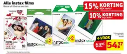 Kruidvat Alle instax films aanbieding