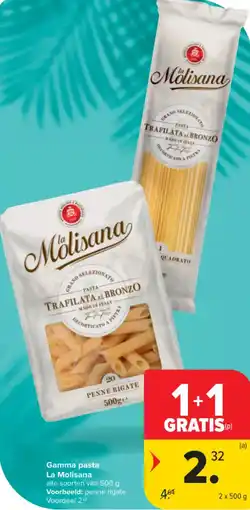 Carrefour Market Gamma Pasta La Molisana aanbieding