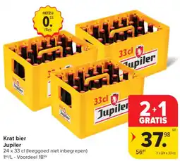 Carrefour Market Krat bier Jupiler aanbieding