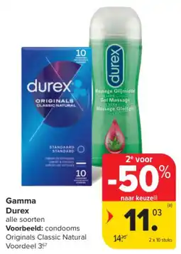 Carrefour Market Gamma Durex aanbieding