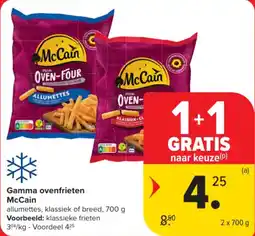 Carrefour Market Gamma ovenfrieten McCain aanbieding