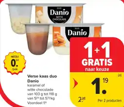 Carrefour Market Verse Kaas Duo Danio aanbieding
