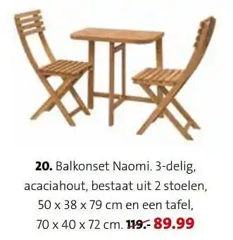 Balkonset naomi