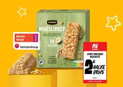 Jumbo Jumbo Mueslireep Hazelnoot aanbieding