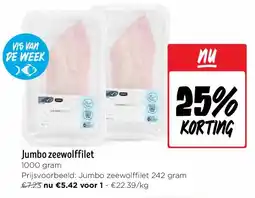 Jumbo Jumbo zeewolffilet aanbieding