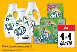 Jumbo Dreft pods, 0% wasmiddel en waspoeder touch of Pink aanbieding