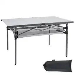 Decathlon Campingtafel Camping roltafel Klaptafel tuin aluminium 136x70cm aanbieding