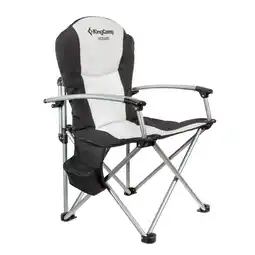 Decathlon Campingstoel Camping klapstoel hoge rug opvouwbare tuin vissen koeltas 160kg aanbieding