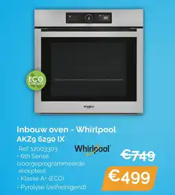 Krëfel Whirlpool Inbouw oven AKZ9 6290 IX aanbieding