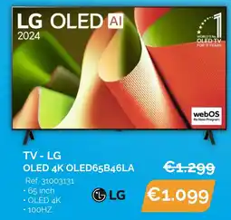 Krëfel TV - LG OLED 4K OLED65B46LA aanbieding