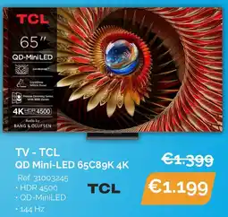 Krëfel TV TCL QD Mini LED 65C89K 4K aanbieding