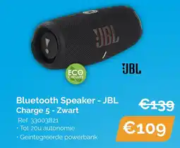 Krëfel Bluetooth Speaker JBL Charge 5 Zwart aanbieding
