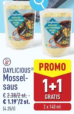 ALDI Daylicious Mossel saus aanbieding