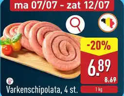 ALDI Varkenschipolata, 4 st. aanbieding
