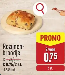 ALDI Rozijnen broodje aanbieding