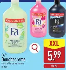ALDI FA Douchecrème aanbieding