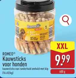 ALDI ROMEO Kauwsticks voor honden aanbieding
