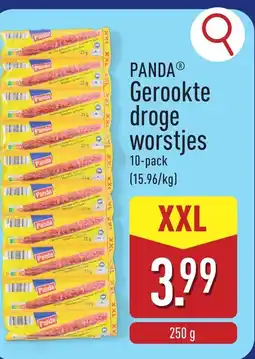 ALDI Panda Gerookte droge worstjes aanbieding
